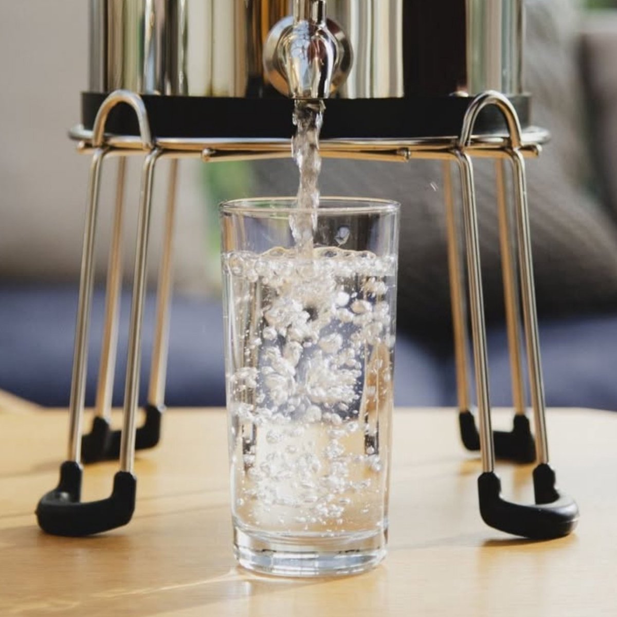 RVS Standaard voor Waterfilter – Phoenix Gravity – Geschikt voor 12L Model – Roestvrijstaal – Stevige Verhoging voor Eenvoudig Tappen