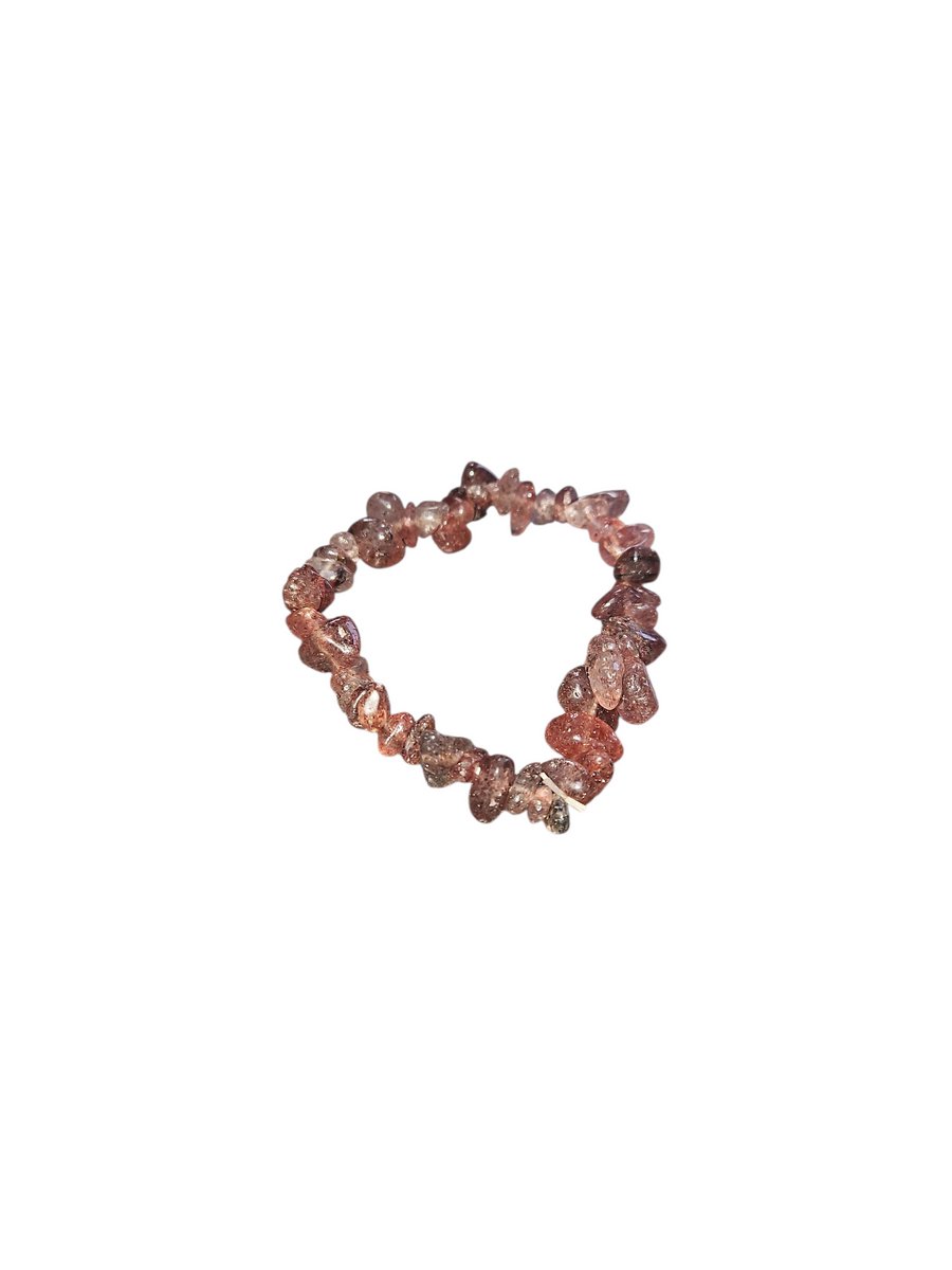 Aardbeienkwarts split armband