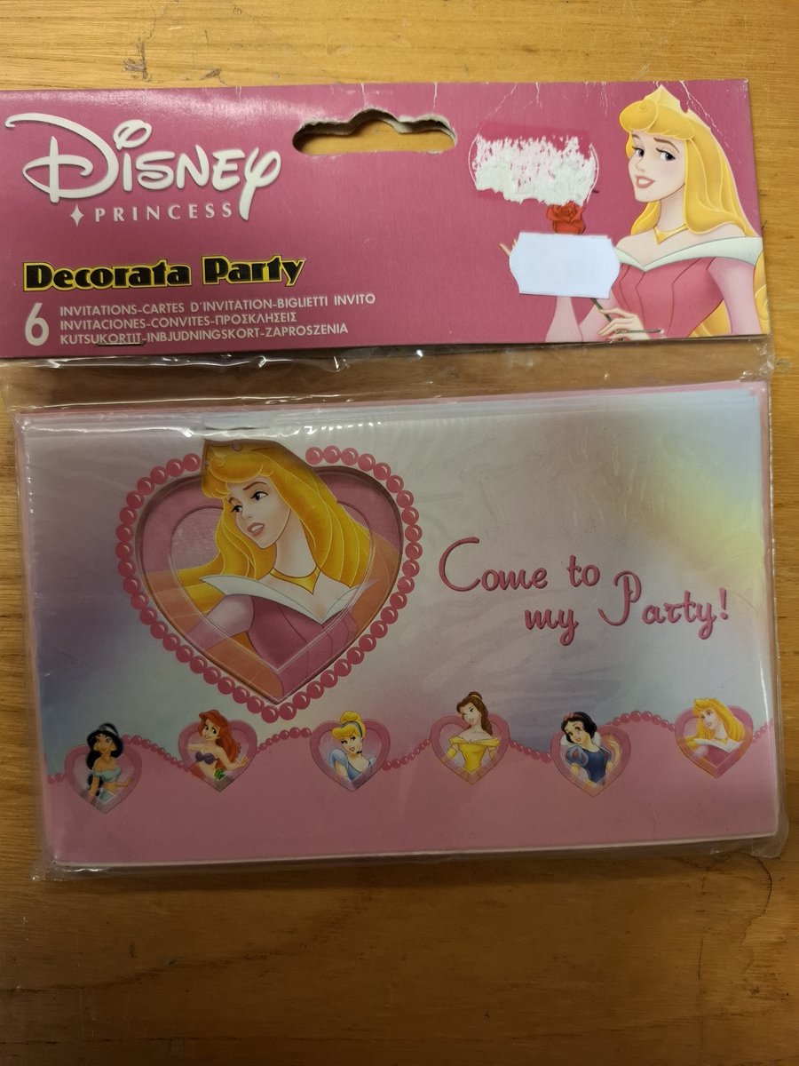 Disney Princess Uitnodigingen Kinderfeestje