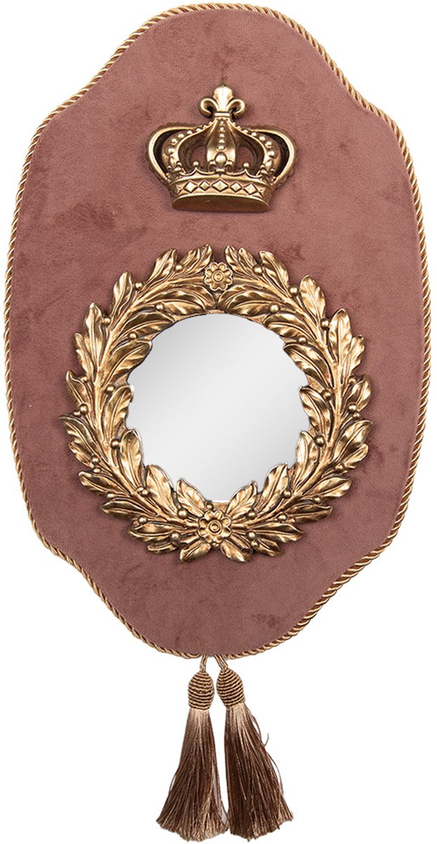 Spiegel 21x3x32 cm Roze Kunststof