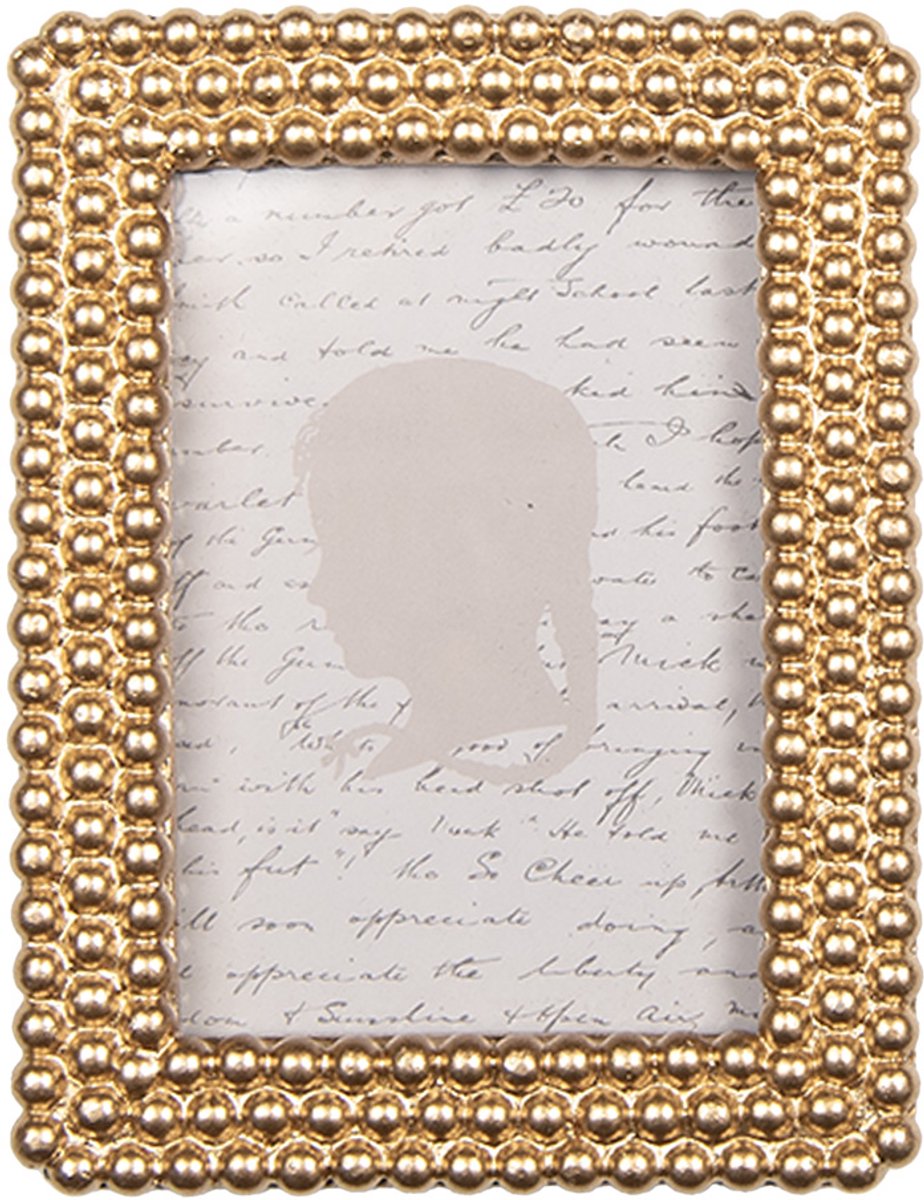 Clayre & Eef Fotolijst 6x9 cm Goudkleurig Kunststof