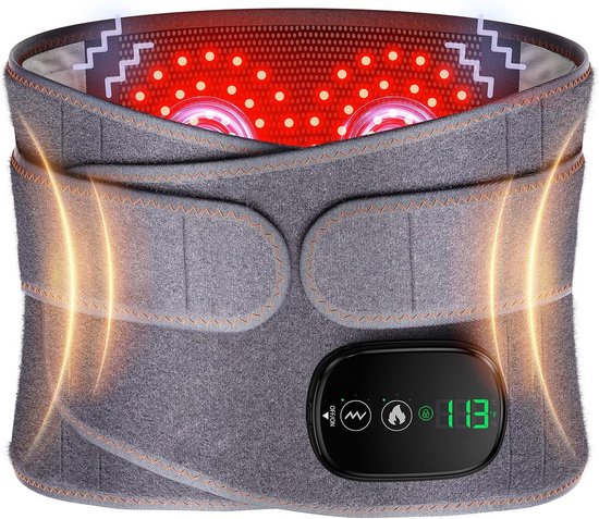 Good4You Rood Licht Therapie Rugband - Draadloos - Infraroodlamp - Warmteband- Infraroodtherapie
