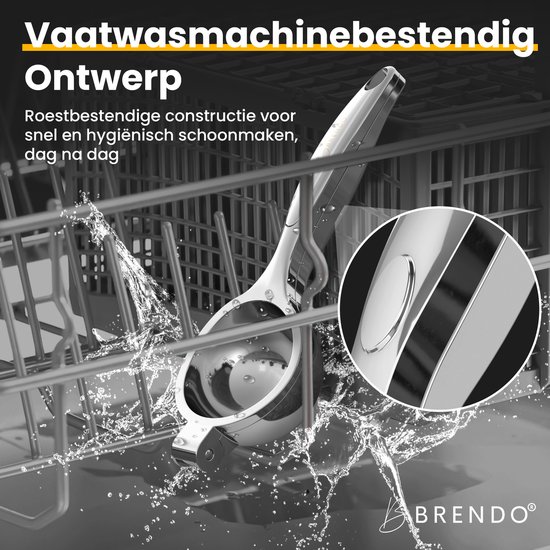 Brendo® - Citroenpers - universele maat - uitpersen tot de laatste druppel - citruspers - extreem robuust - voor meer fris en genot van Brendo — afbeelding 2