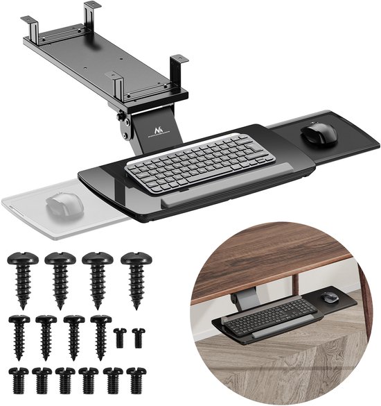 Toetsenbordhouder voor onder het bureau, verstelbaar, max ...