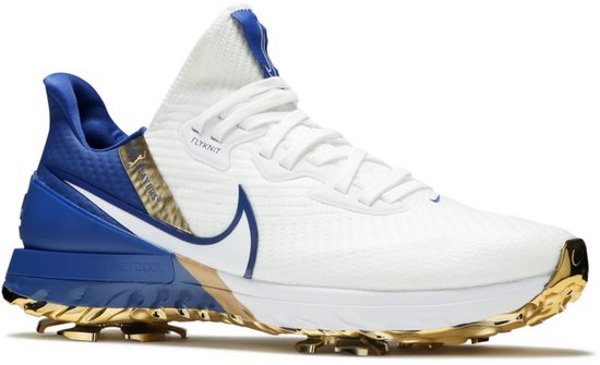 Nike Air Zoom Infinity Tour Golf - Limited Edition - Heren - Flyknit - Wit/Blauw/Goud - Maat 44 - Doos Zonder Deksel van Nike — afbeelding 3