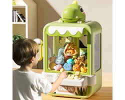 Machine à saisir les Dinosaurus - Jeu d'arcade Dino comprenant 10 animaux aléatoires et 10 œufs de dinosaures aléatoires - Distributeur automatique de dinosaures - Machine à saisir les speelgoed de dinosaures