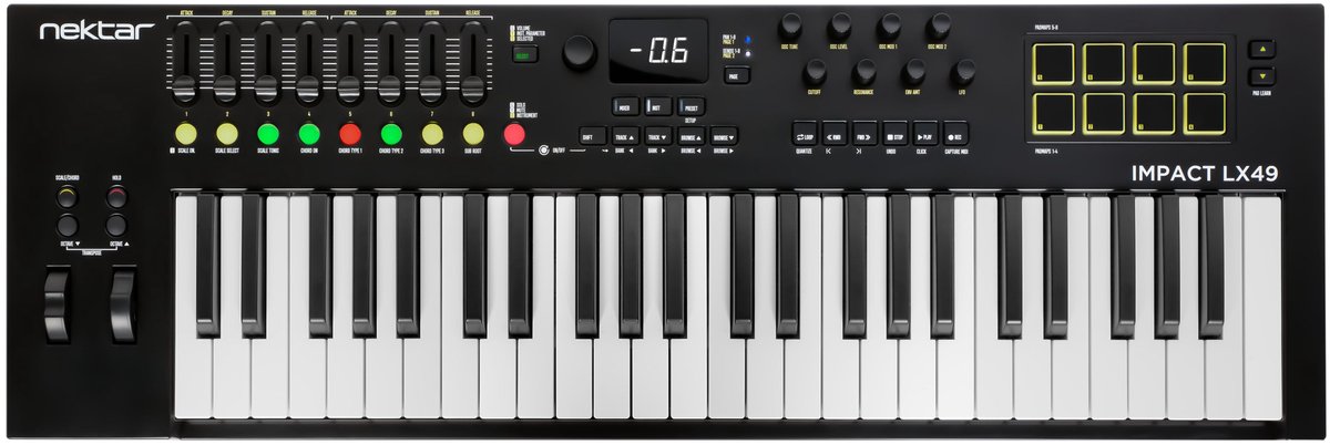 Nektar Impact LX49 mk3 - Midi Keyboard - 49 toetsen - USB-C voeding