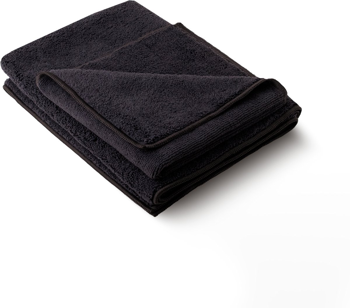 Droogdoek Badkamer set - 40x40 cm + 60x90 cm - Microvezel droogdoek / Fastdry - Zwart