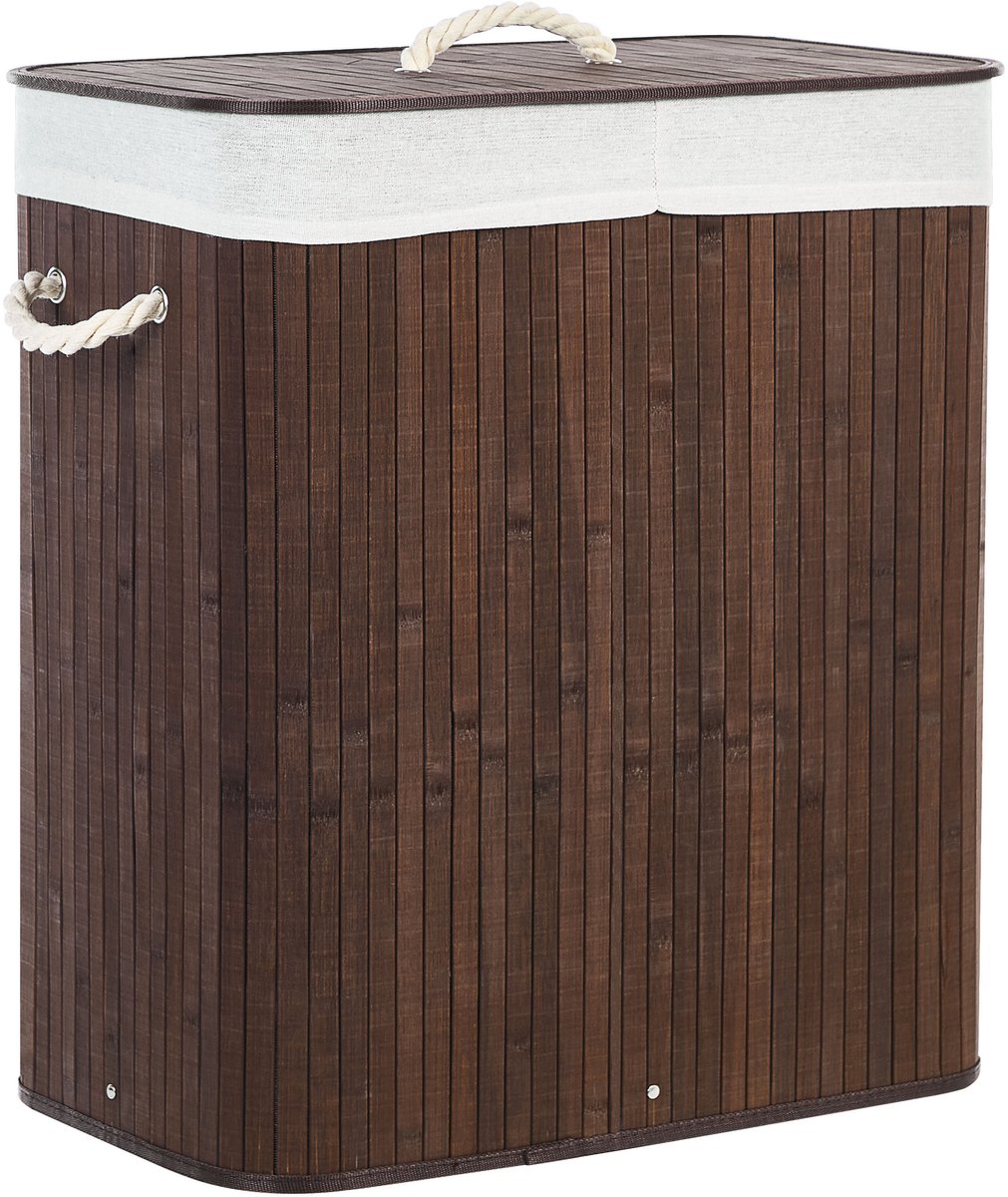Goedkoopste Mand KANDY Bamboehout Donkerbruin