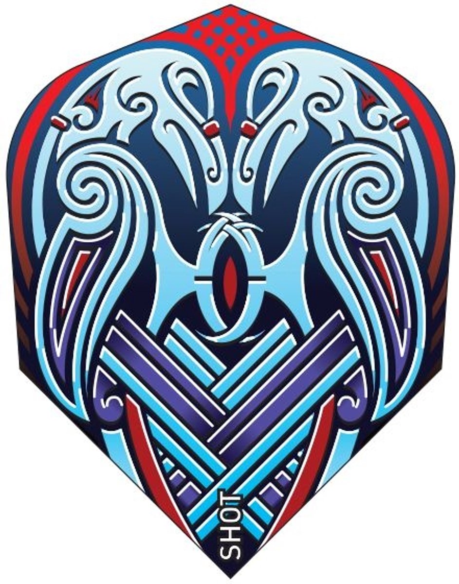 Shot Viking Raven Blue Std. - Dart Flights