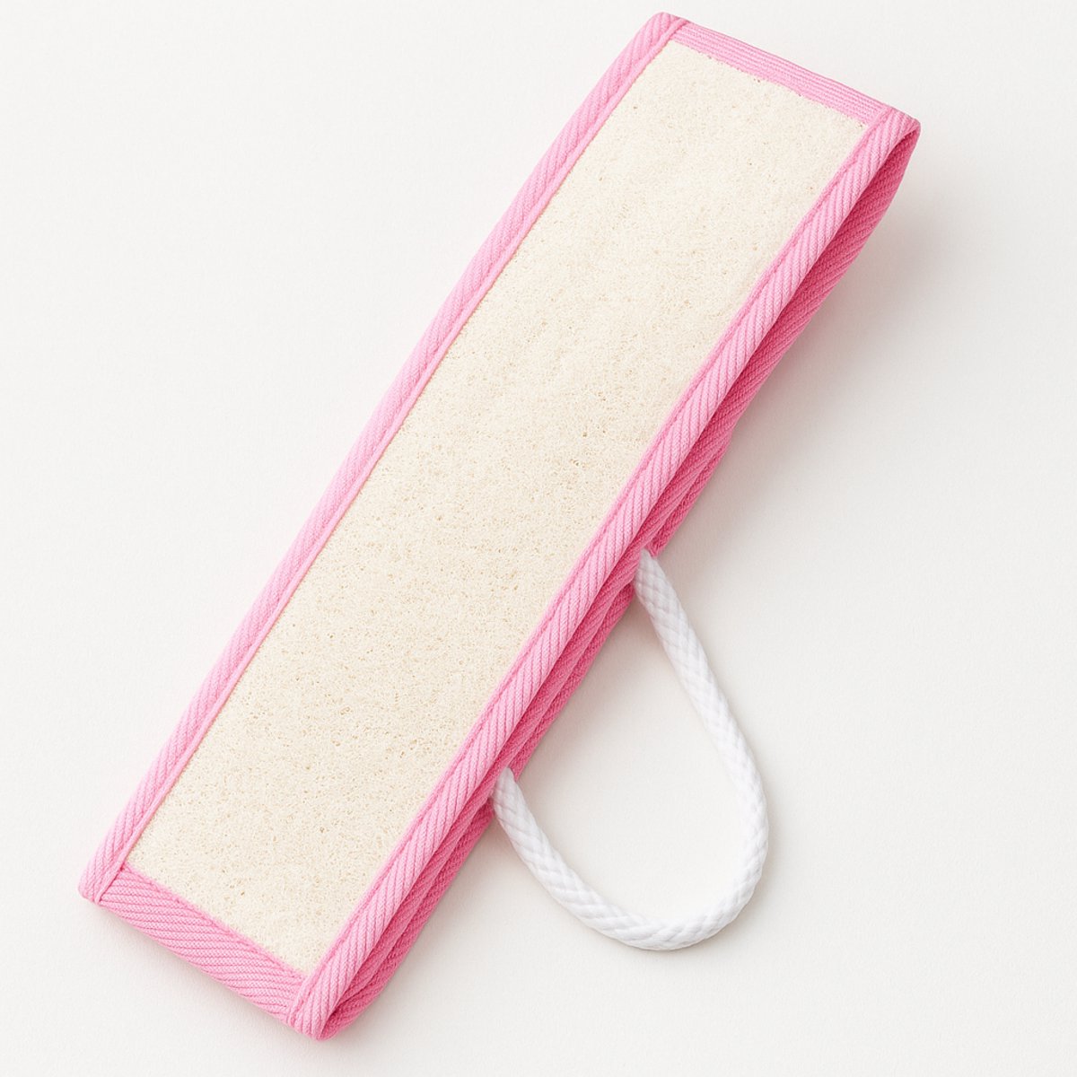 Goedkoopste SkinCleanAndCo -Luxe Loofah Baddoek - Huidverzorging met Zachte Lichaamsborstel - Exfoliërende Loofa Spons - Badspons - 8x68 cm - Roze