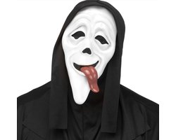 Scary Movie Masker - Wazzup Ghost Face Mask - Uit de Film - Officieel - Gelicenseerd - Collectors Item - Scream - Ghostface - Halloween Kostuum (Alleen Masker)