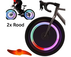 Set Van 2X LED Spaakverlichting I Fietslicht Wiel I Fietswielverlichting I Fietslamp Wiel I LED Fietsverlichting I Rood