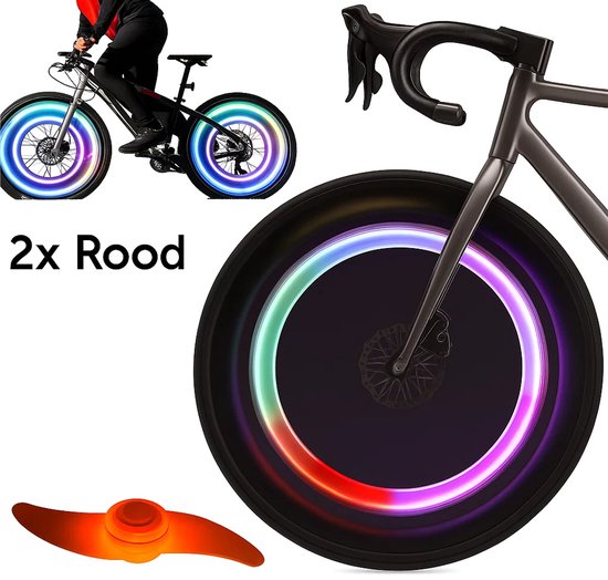 1 Paire De Lumières Intelligentes Pour Rayons De Vélo – LED Auto-sensibles, étanches, Piles Incluses, Sécurité Et Style !