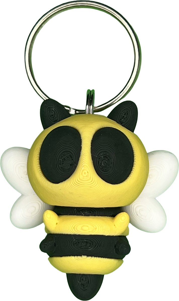 Flexi Bij sleutelhanger 5 cm