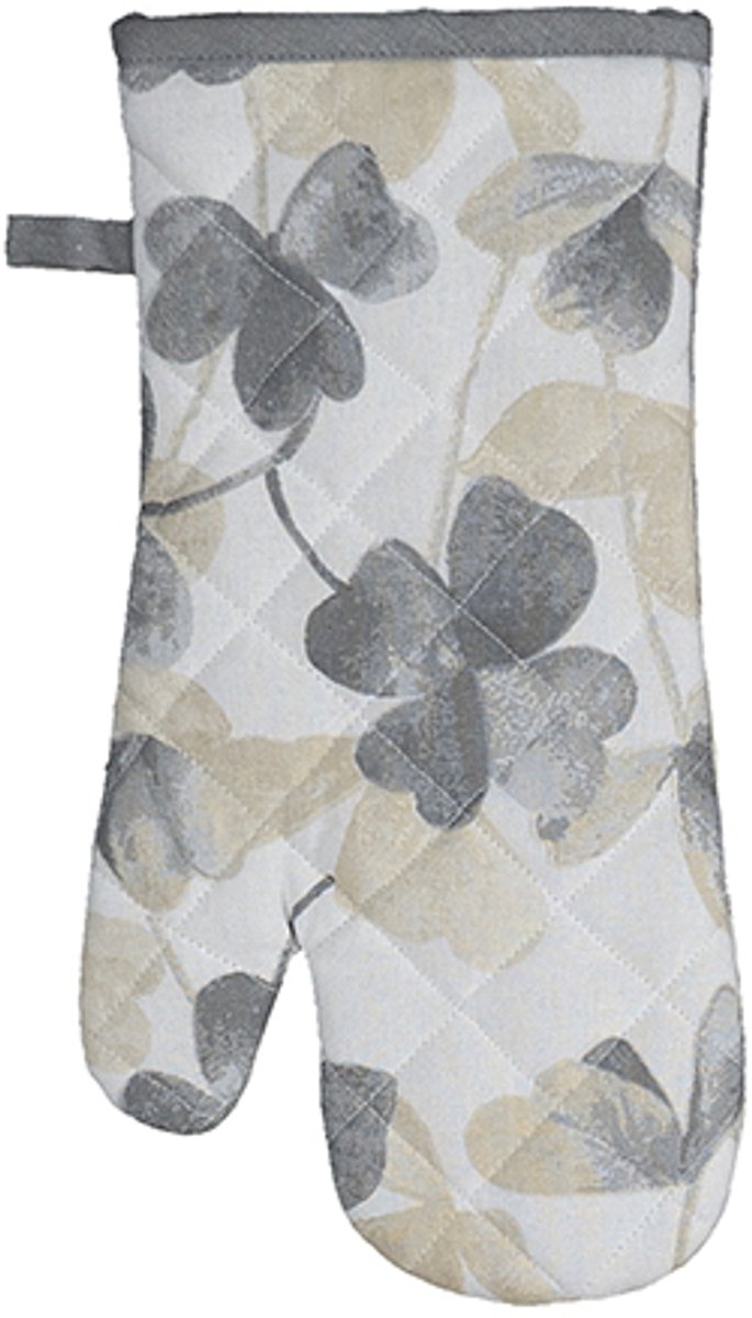 Pannen - want - Klavertje vier - Grijs - Beige - 17 x 32 cm