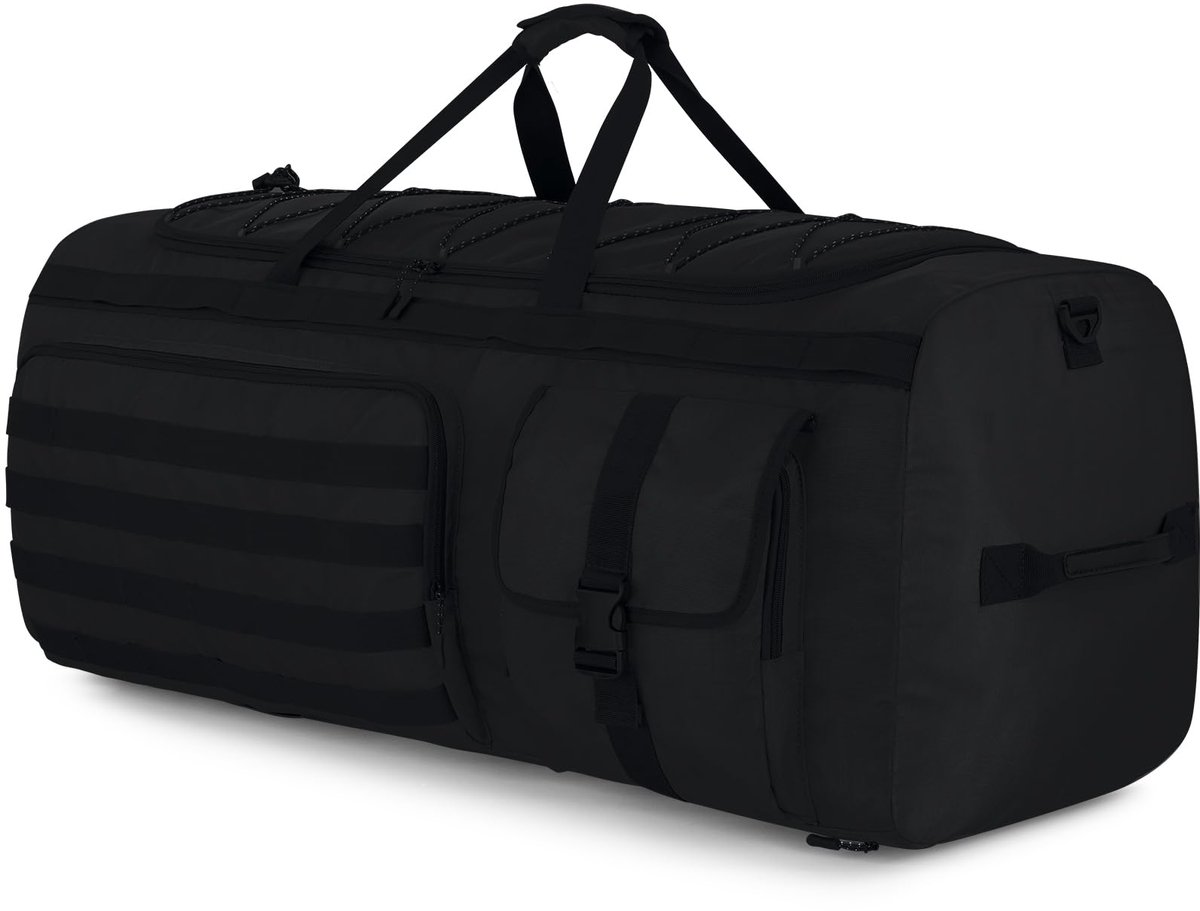 Ibenzoa® Extra grote en veelzijdige reistas voor sport en outdoor met 3-in-1 draagsysteem en schoenenvak