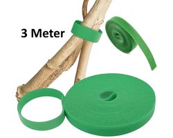 Magische Plantenbinder I Tape Voor Het Binden Van Planten I Vastzetten Van Boomtakken I Velcro Vape I Herbruikbaar I Klittenband I 3 Meter