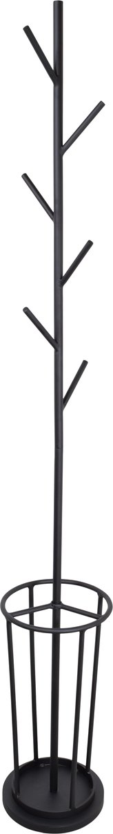 LOFT42 Ben staande kapstok- paraplubak - Zwart - Metaal - 177x27