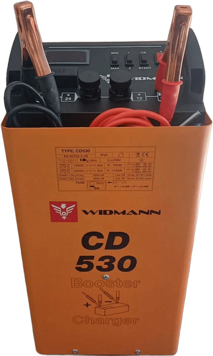 Widmann CD‑530 / WCD‑530 – 12 V‑/24 V Acculader & Starter