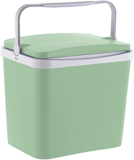 Sunnydays Beach Vibes Koelbox - 24 liter - kunststof - groen - 40 x 30 x 36 cm van Merkloos — afbeelding 4