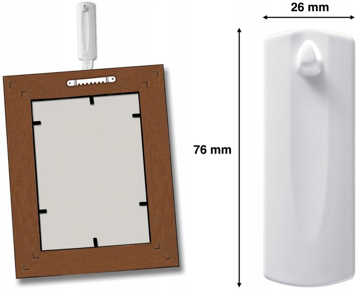 Command Serie - Zelfklevende Fotolijst Haken - Wit - 1,8 kg