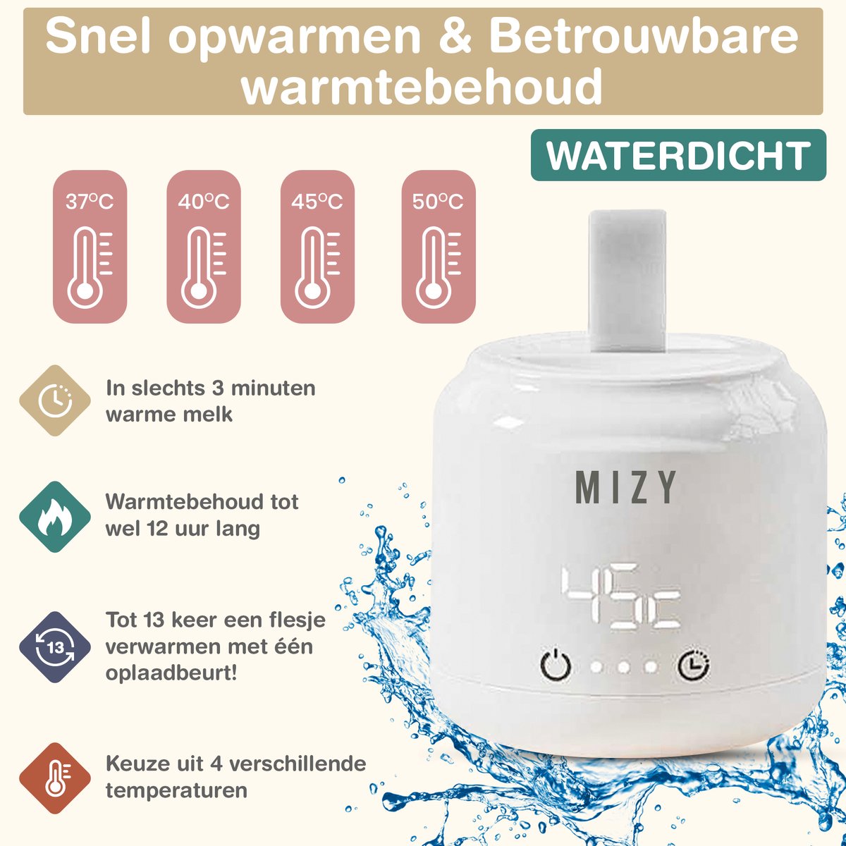 MIZY - Draagbare Flessenwarmer thumbnail 4