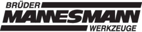 Brüder Mannesmann Werkzeuge logo, zwart op wit.