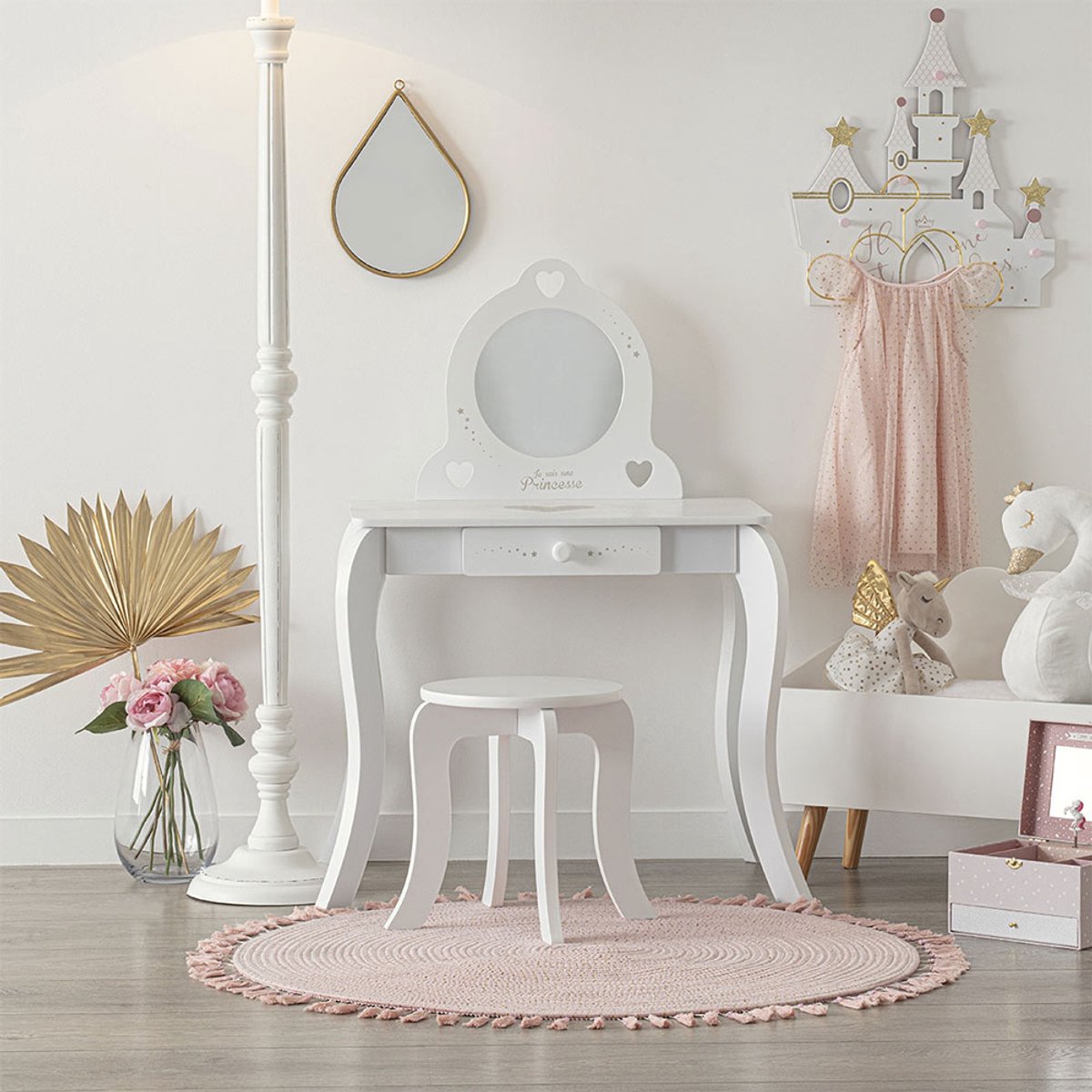 Kaptafel Voor Kinderen Princesse — afbeelding 4