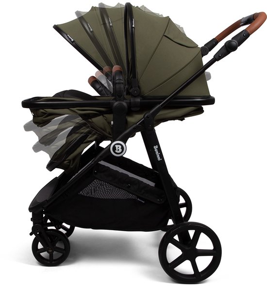 Poussette Multi 4 en 1 Baninni avec siège auto et base Nelia Vert