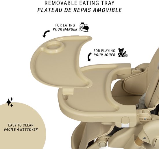 Baninni Kinderstoel - Meegroeistoel Roma Beige van Merkloos — afbeelding 3