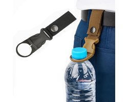 Taille Fleshouder I Flessen hanger I Drank Holster I Heup Fles Houder I Fleshouder Riem I Drinkfleshouder I Waterfles houder I Riemhouder I Zwart