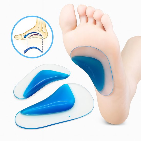 Gel Middenvoet Steunlozen I Inlegzool I Steunzolen I Stuks I