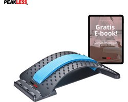 Peakless Verstelbare Backstretcher met Gratis E-Book - Tegen Rugklachten - Massage Apparaat - Houding Correctie - Rugstretcher - Nekstretcher