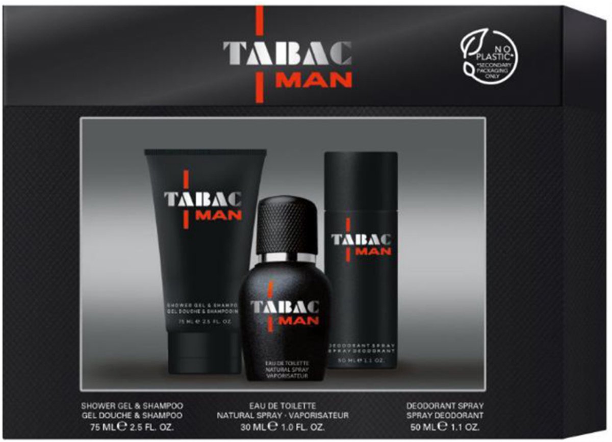 Tabac Man EDT 30 ml - geschenkset heren - 3-delig