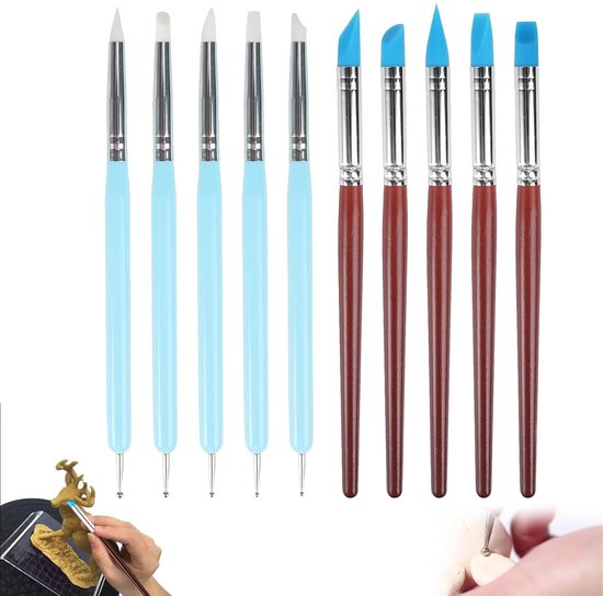 10 stuks siliconen pen rubberen penseel siliconen