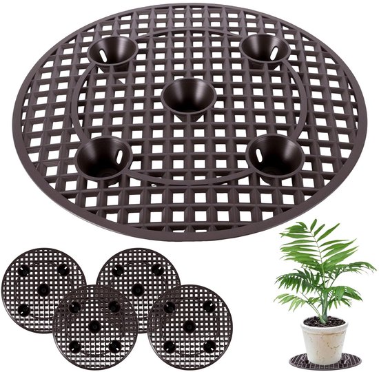Verplaatsbare Plantenbak Onderzetter 2x Ronde 3-in-1 Plantencaddy Met Wieltjes (25 Cm) - Plantenbak, Schotel En Standaard In één, Mokka Ronde Plantenstandaard Met Wieltjes Verplaatsbare Plantenbak Onderzetter 2x Ronde 3-in-1 Plantencaddy Met Wieltjes (25 Cm) - Plantenbak, Schotel En Standaard In één, Mokka Ronde Plantenstandaard Met Wieltjes