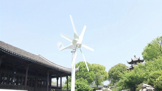 Foto: Draagbare windturbine mobiele windgenerator windmolen energieopwekker 1000w vermogen 12v zes bladen mppt controller