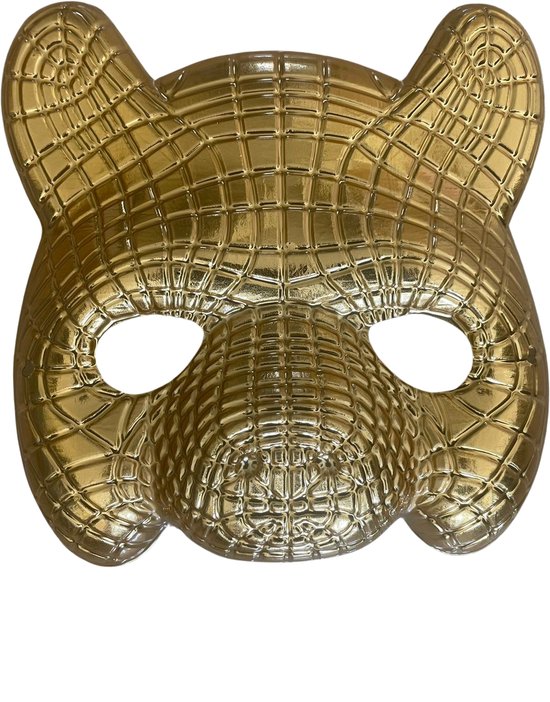 Masque Vip connu du jeu Squid / Masque d'habillage | Halloween / Carnaval | Buffle - Or