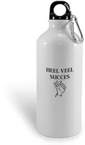 Hacebo® - heel veel succes waterfles - Afscheid bedank cadeau - Collega - Bedankje - Cadeautje voor collega - kado - afscheids cadeau - water fles - 750ML