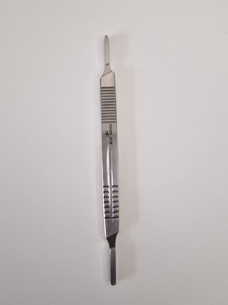 Goedkoopste Belux Surgical Instruments / Scalpelhandvat Dubbelzijdig Nr. 3/4 – Roestvrij Staal