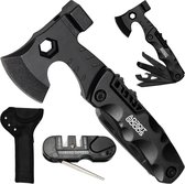 Couteau de poche de Survie multi-outils AdroitGoods - Nova X50 - 10 en 1 - Couteau de Survie - Couteau de chasse - Camping - Camping