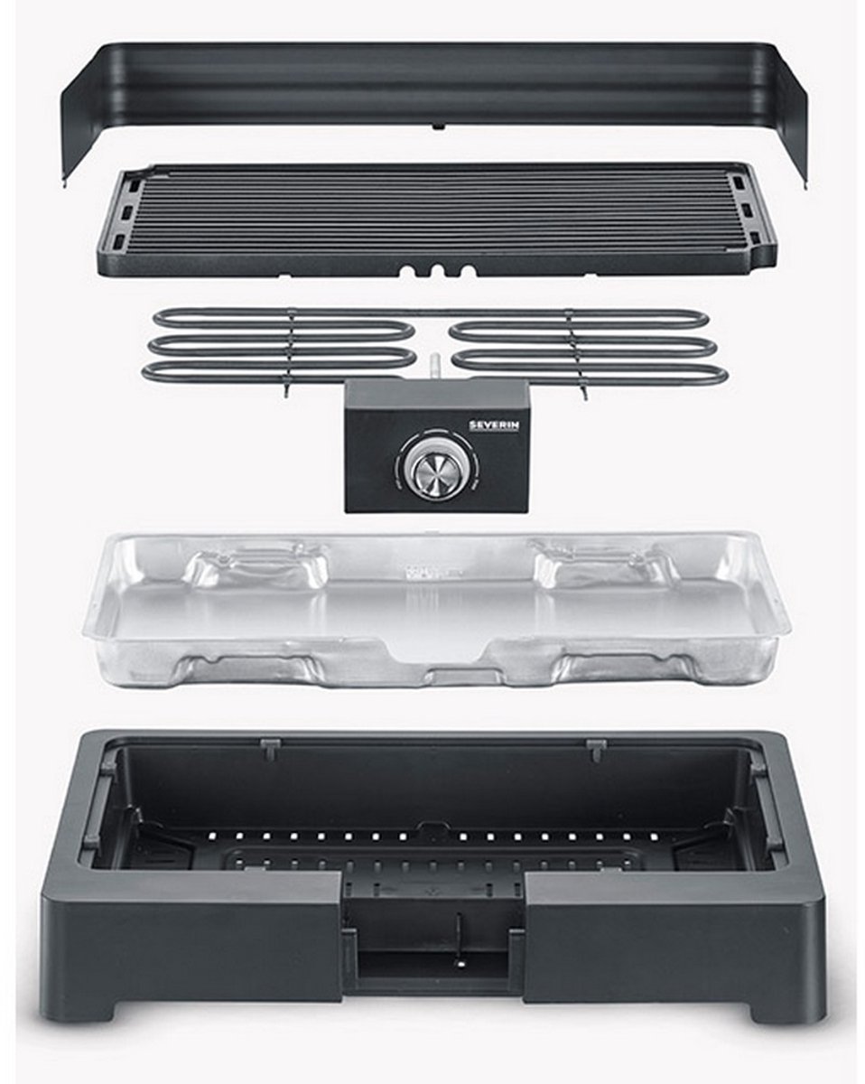 Severin PG 8567 Grill Tafel Controlelampje Zwart
