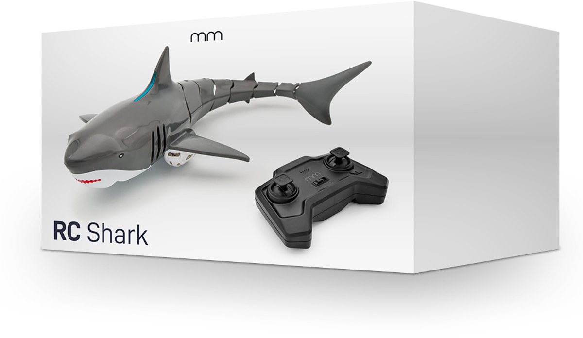Mothinessto Jouet de requin de piscine Bateau électrique RC 2.4G télécommandé, Simulation de