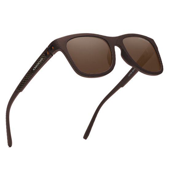 KINGSEVEN Zonnebril 745 - Bruin – Heren - Vrouwen - Gepolariseerd - UV400 - Sportief