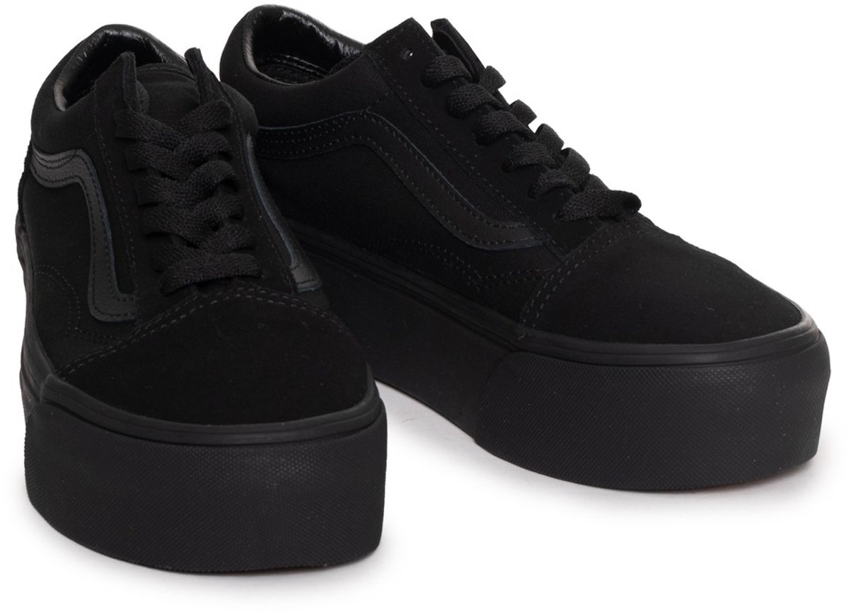 RoundToeRubberSyntheticSneakers - Black Sneakers
