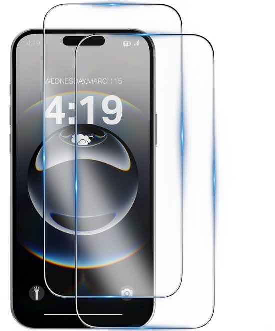 Screenprotector - Geschikt voor iPhone 16E Tempered Glass - 2 stuks Extra Sterk – beschermglas