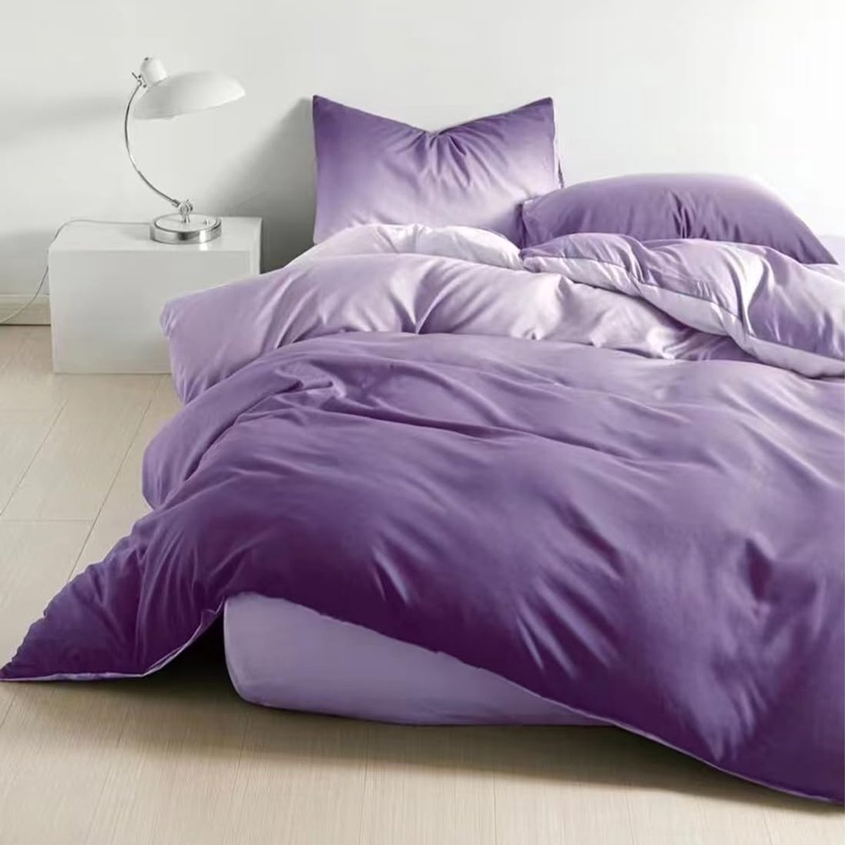 Ibenzoa Beddengoedset van microvezel met lavendelkleurig design en ritssluiting Provence