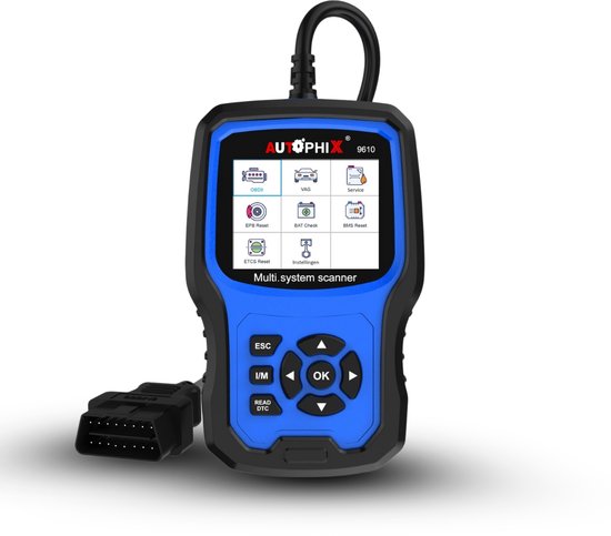 Mucar OBD2-diagnoseapparaat, CDE500 autodiagnoseapparaat grote LCD