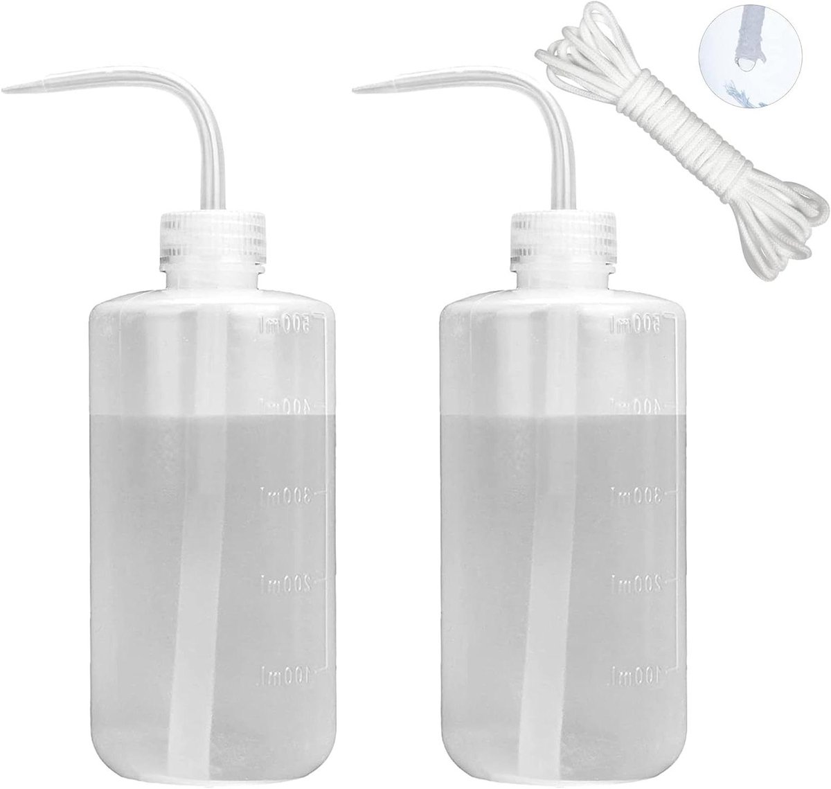2 Pack 500ml Watering Fles met Lekvrije O-ring voor Kamerplanten Succulent Cactus